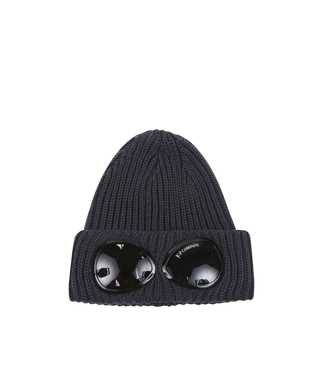 Goggle-Detail Wool Beanie