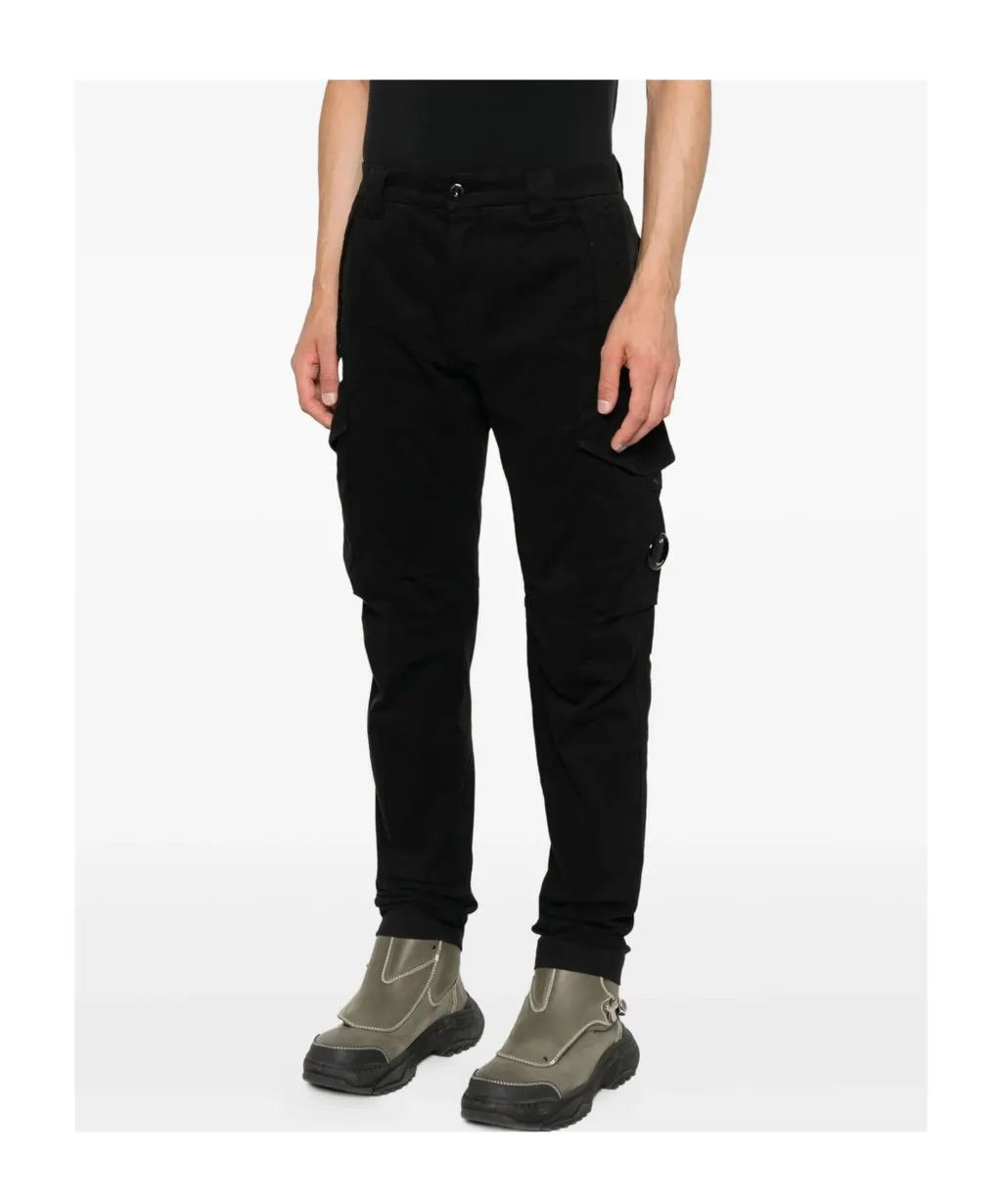 Lens-Detail Cargo Pants