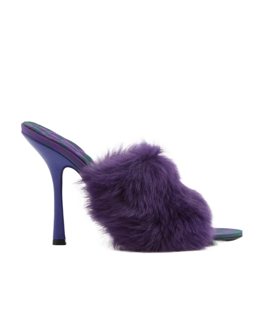Minnie Shearling Slip-On Mules