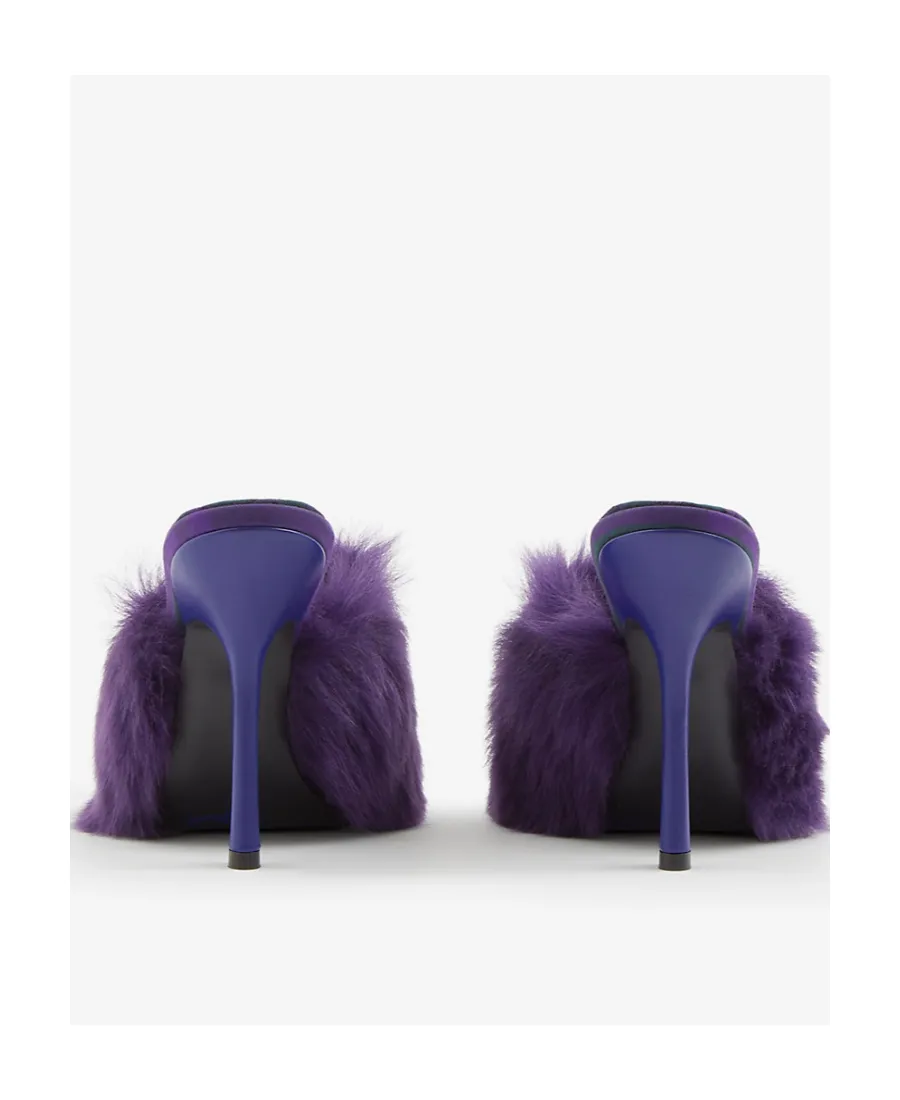 Minnie Shearling Slip-On Mules