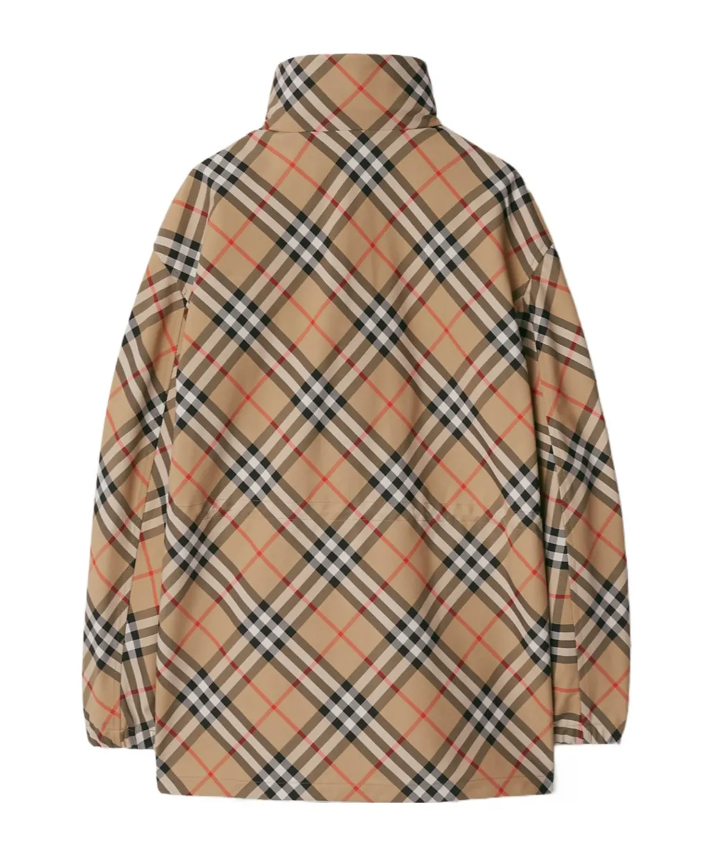 Checked Hooded Jacket