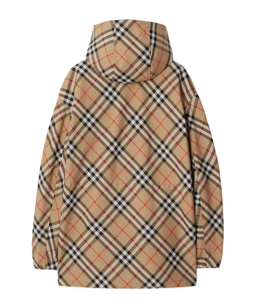 Checked Hooded Jacket