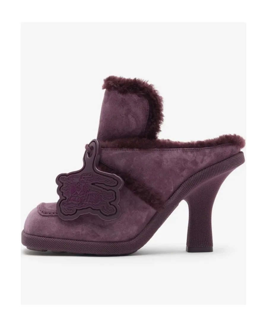 Highland Shearling Logo Charm Pumps
