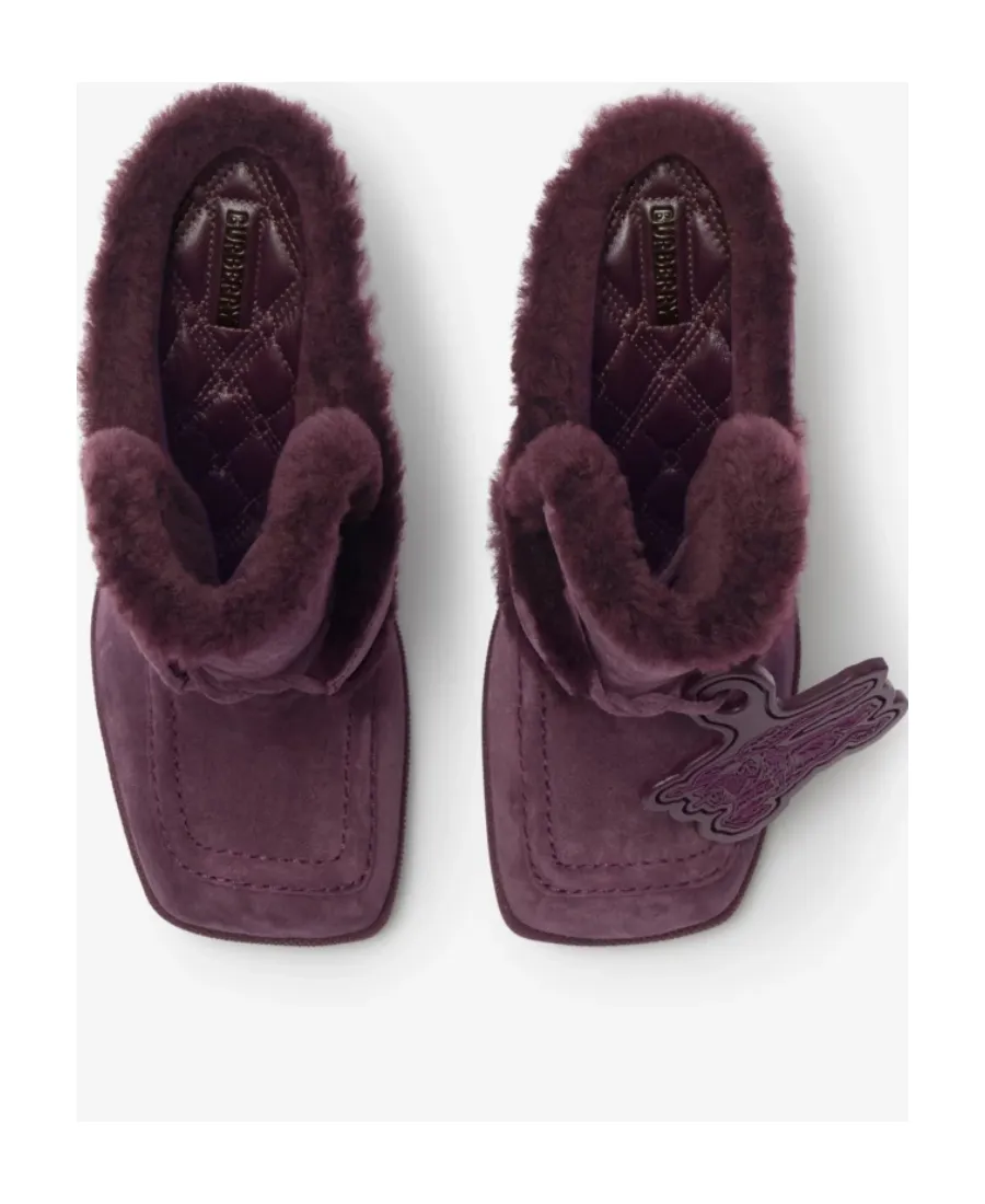 Highland Shearling Logo Charm Pumps