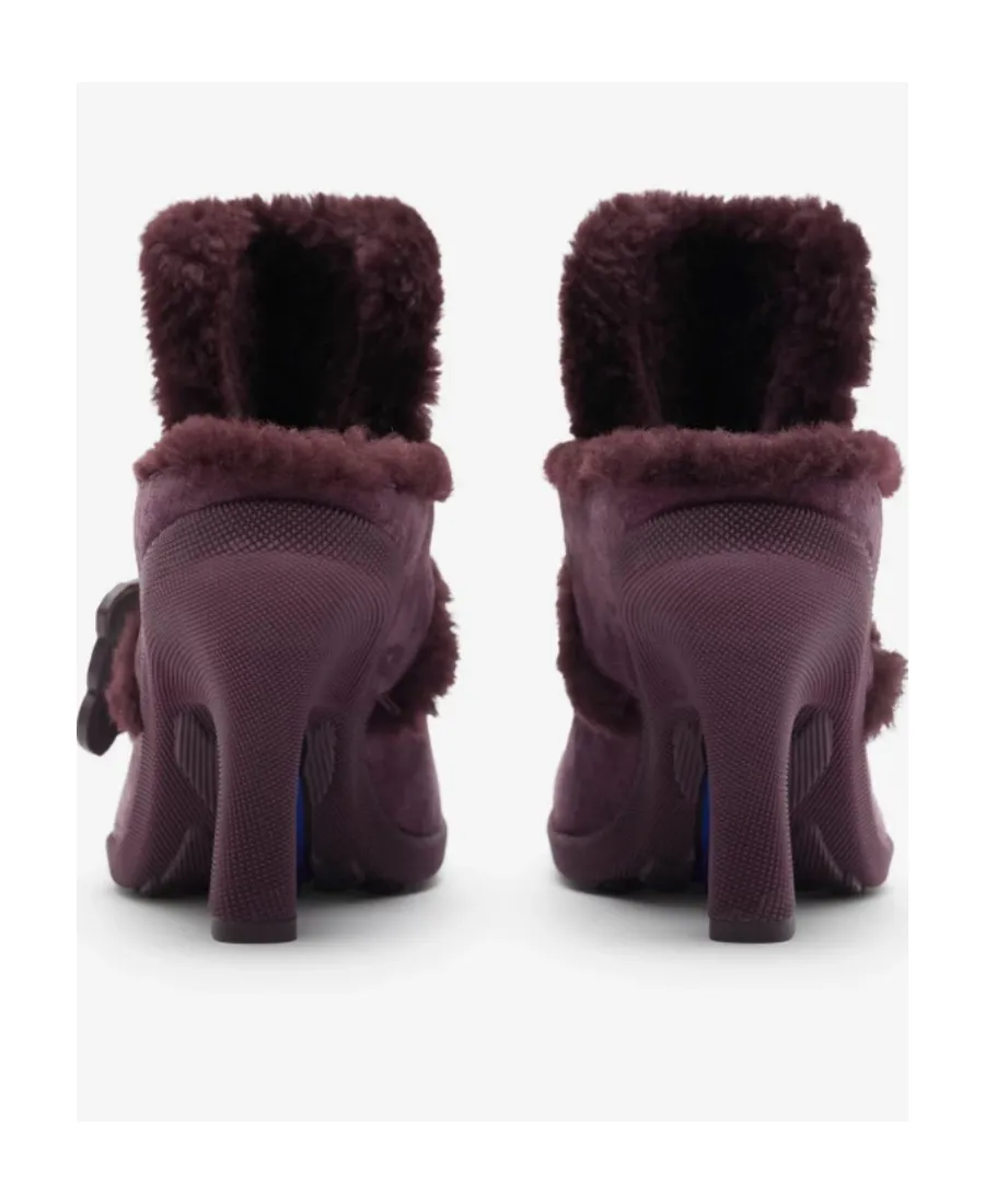 Highland Shearling Logo Charm Pumps