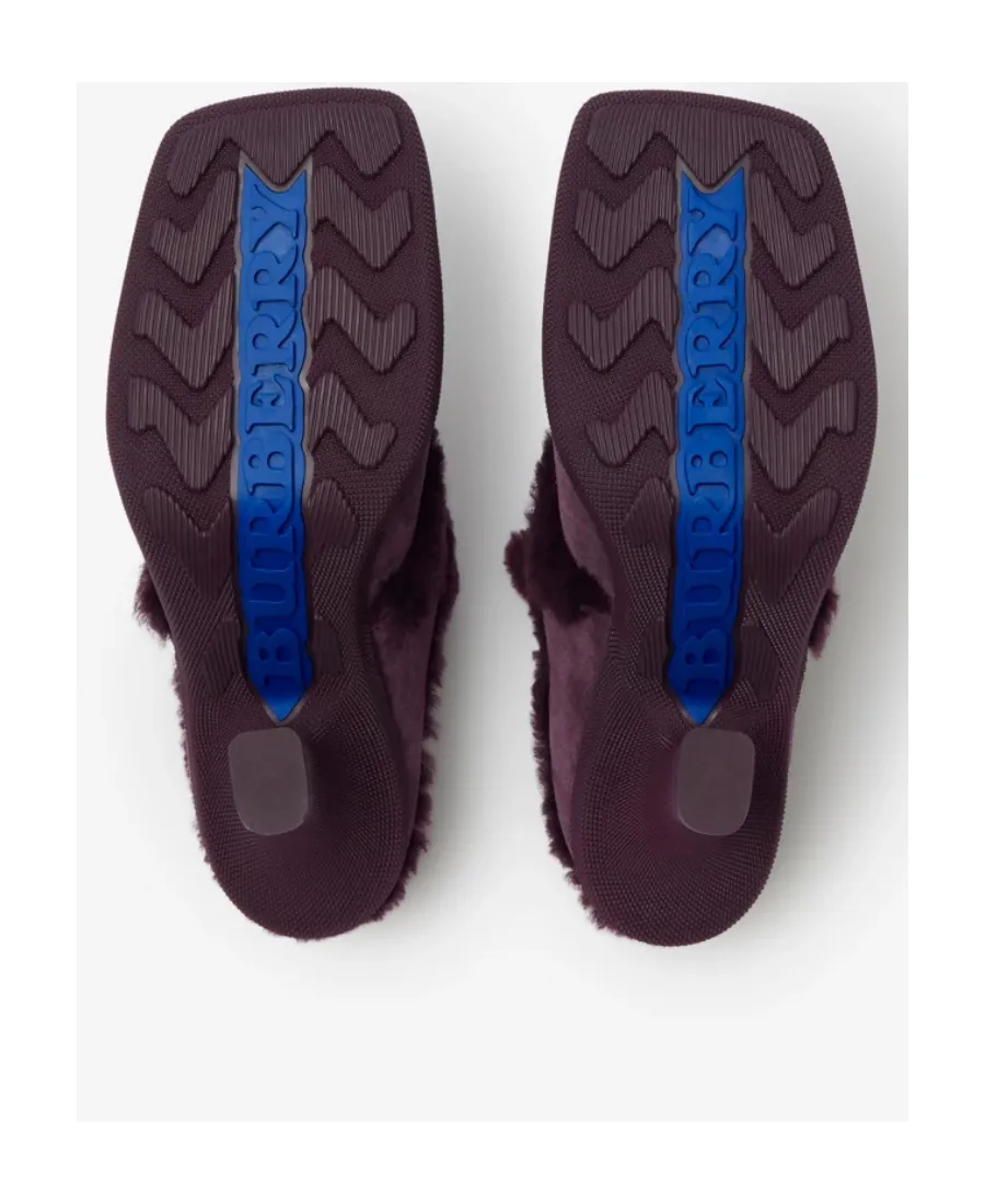 Highland Shearling Logo Charm Pumps
