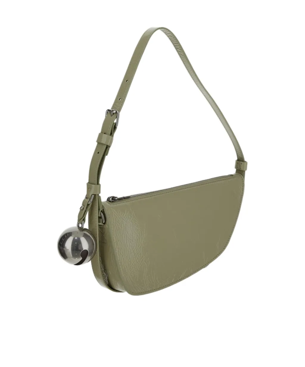 Mini Shield Bell-Charm Shoulder Bag