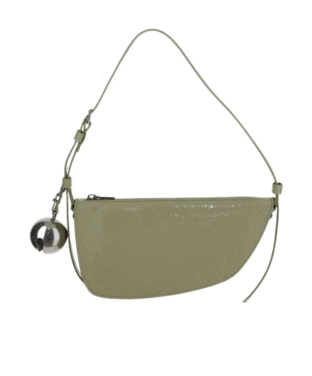Mini Shield Bell-Charm Shoulder Bag