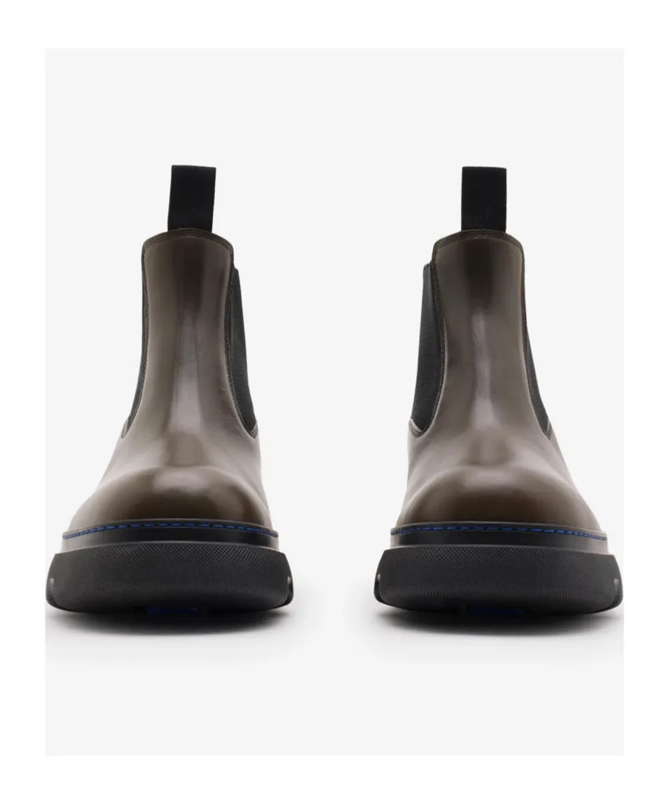 Creeper Panelled Ankle Boots