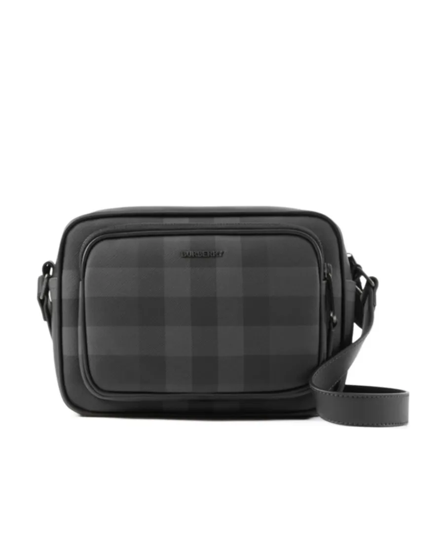 Paddy Logo Plaque Checked Messenger Bag