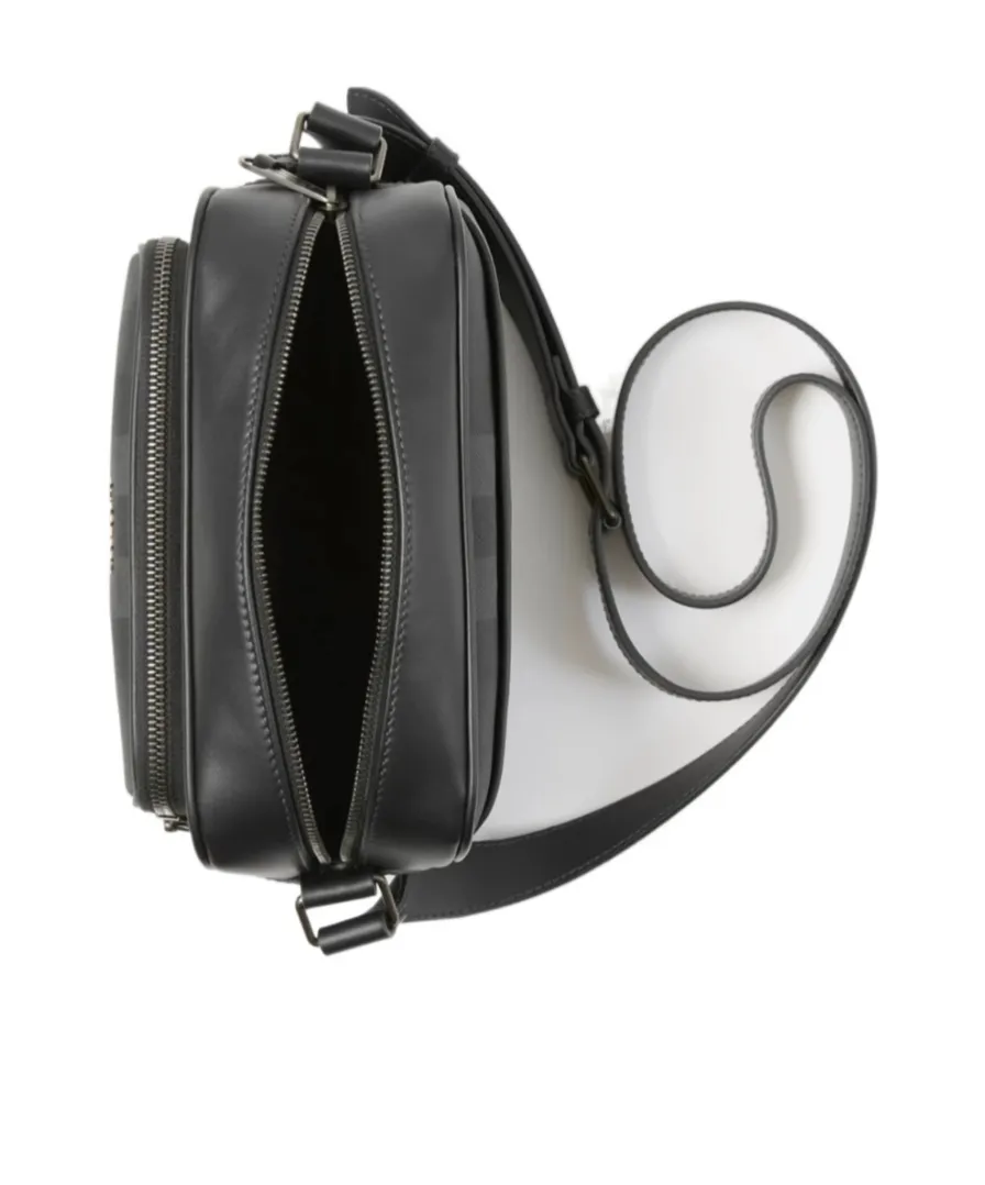 Paddy Logo Plaque Checked Messenger Bag