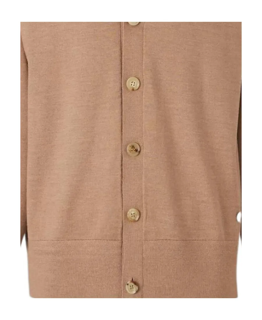 V-Neck Button-Up Cardigan