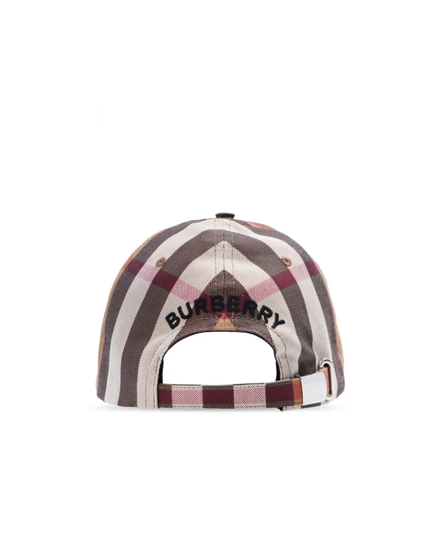 Checked Pattern Baseball Cap