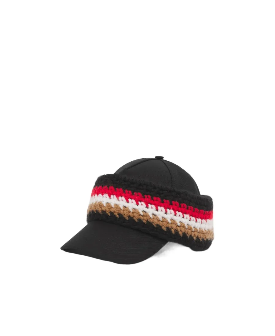 Curved Peak Knitted Baseball Hat