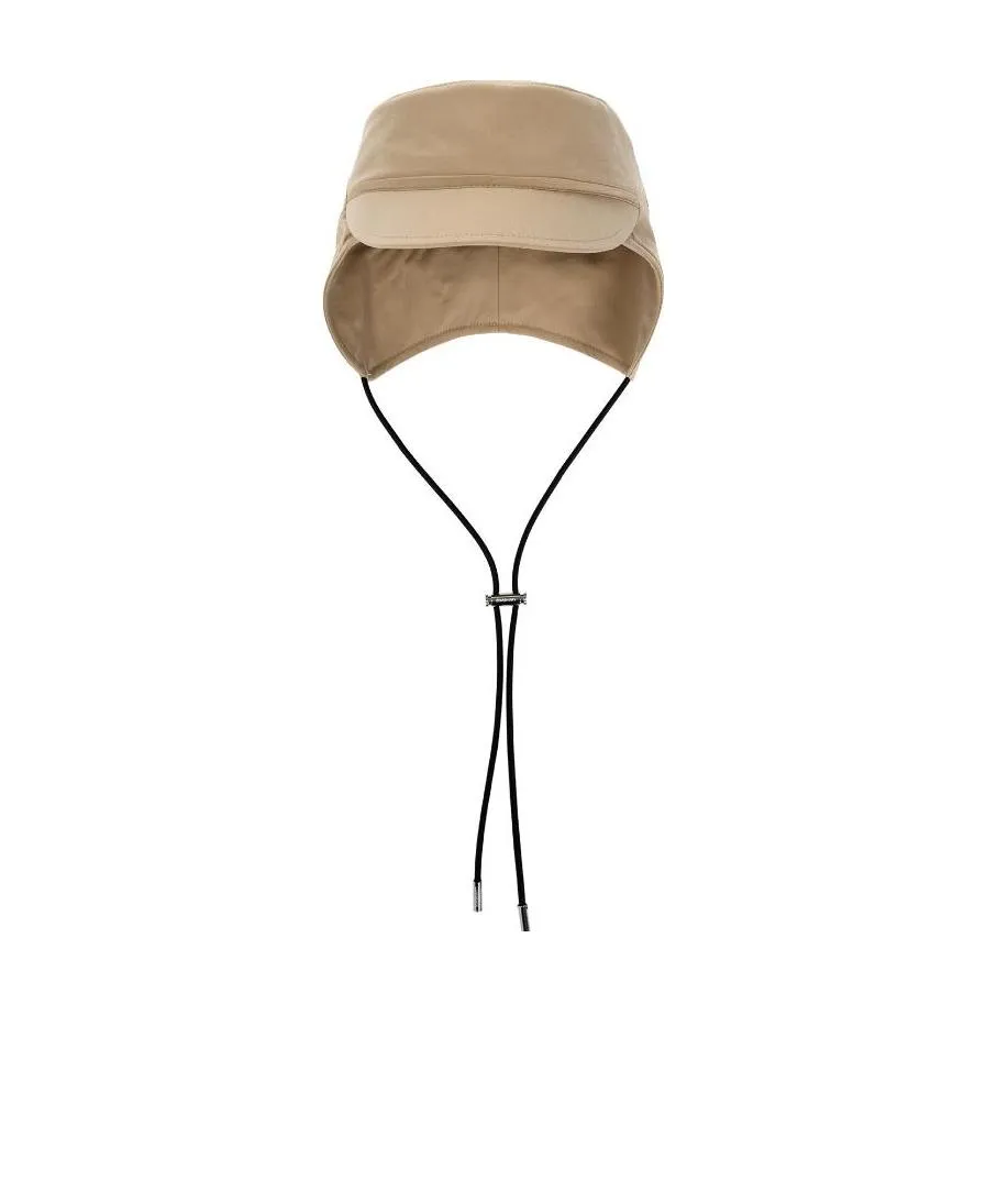 Logo Embroidered Drawstring Cap