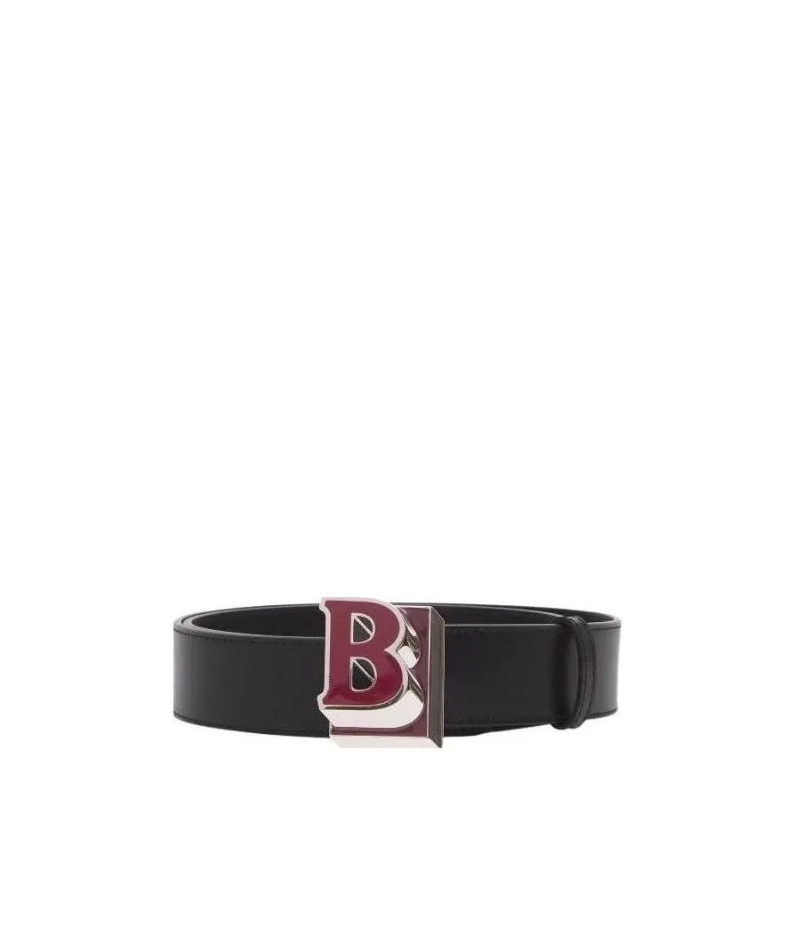 Letter Graphic Leather Belt