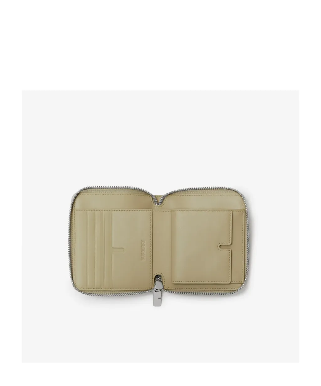 Check Printed Zip-Around Wallet