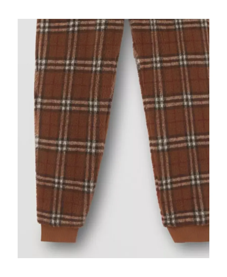 Vintage Check Jogging Pants