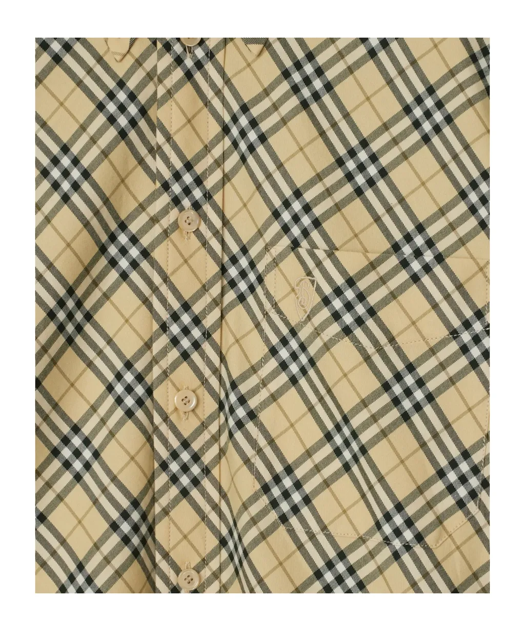 Check-Pattern Long Sleeved Shirt