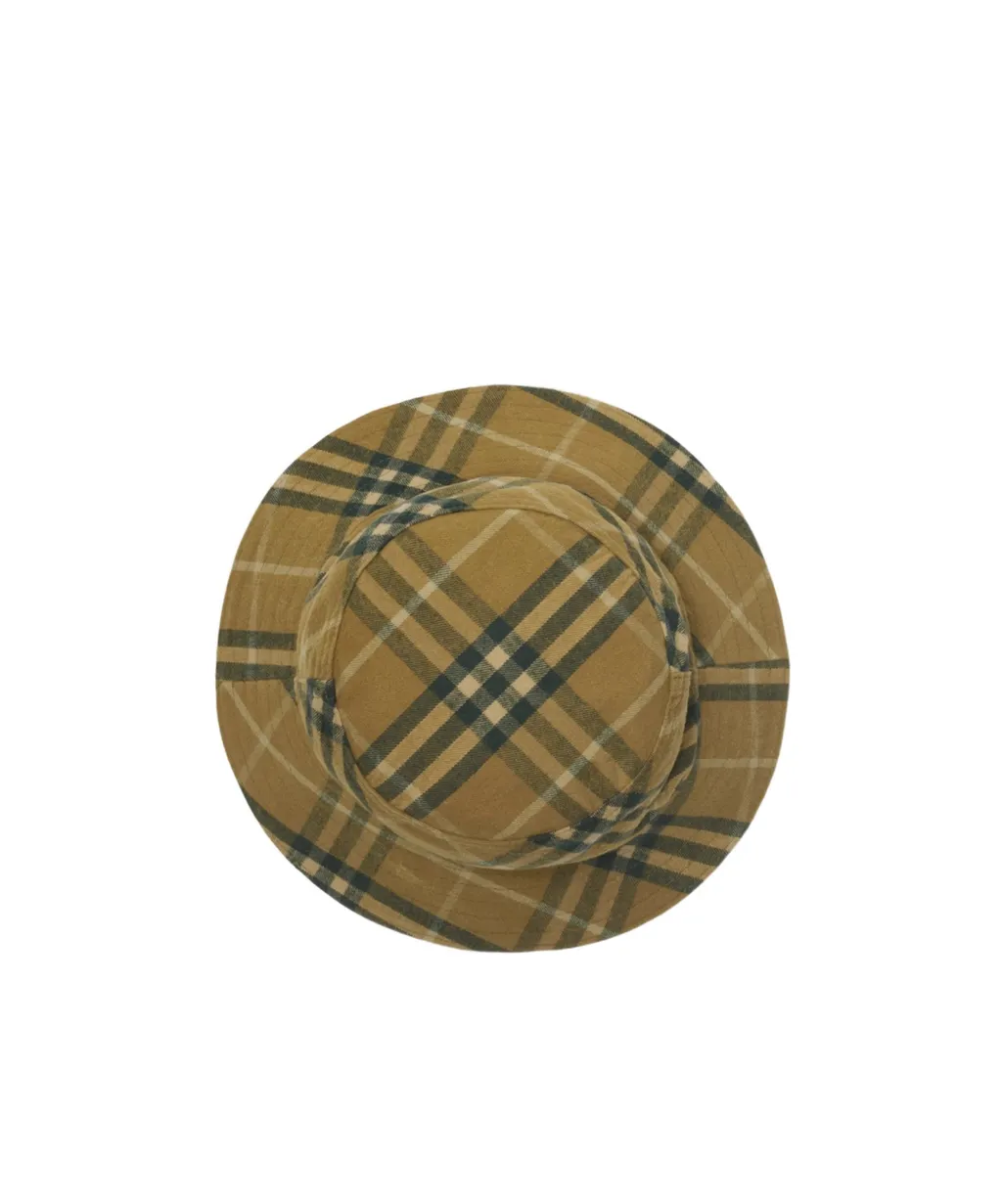 Checkered Pull-On Bucket Hat