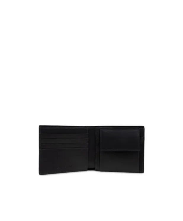 Logo Plaque Checked Bi-Fold Wallet
