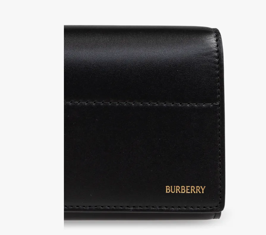 Logo Lettering Folded Wallet
