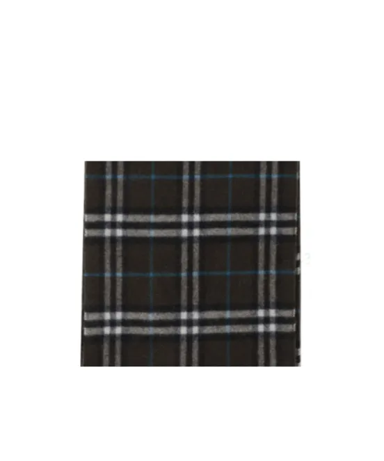 Checked Fringed Scarf