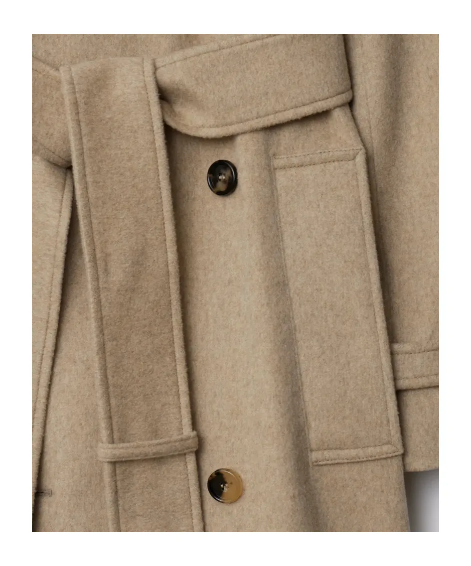 Double Breasted Belted Trench Coat