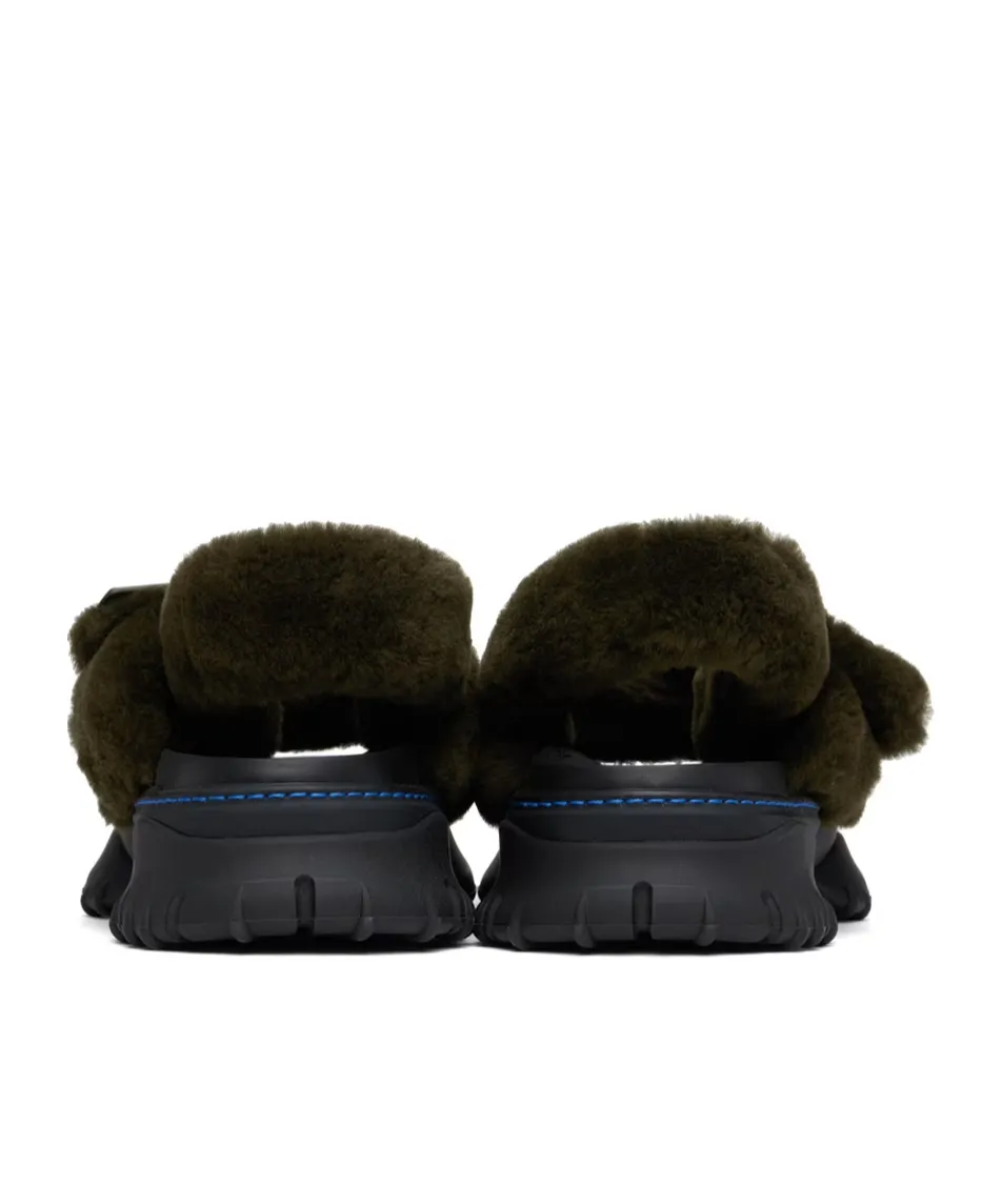 Shearling Pebble Sandals