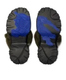 Shearling Pebble Sandals