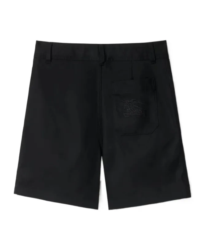 Logo-Embroidered Blend Shorts
