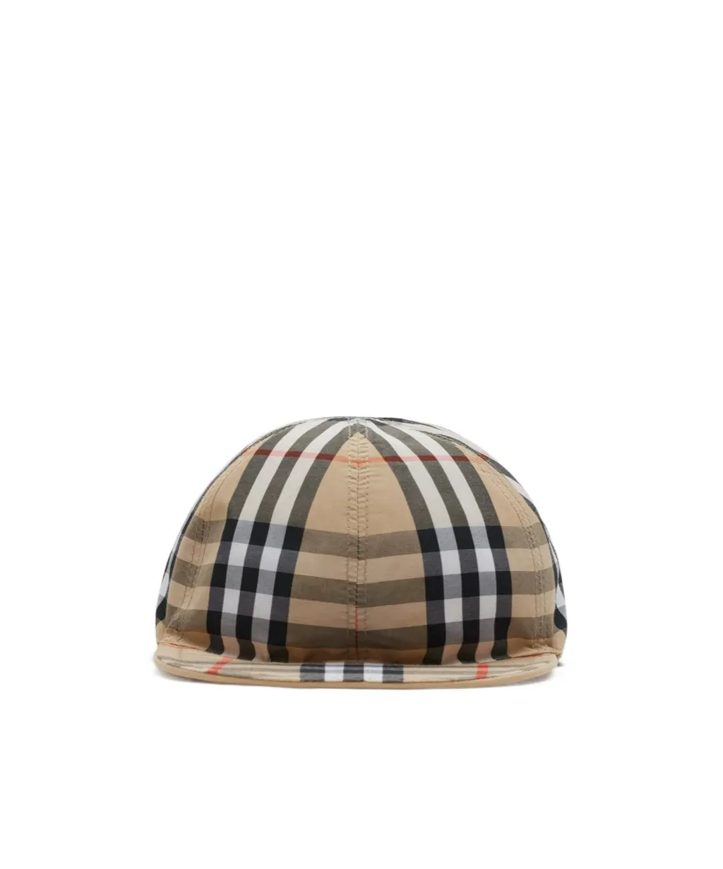 Ekd Embroidered Checked Reversible Cap