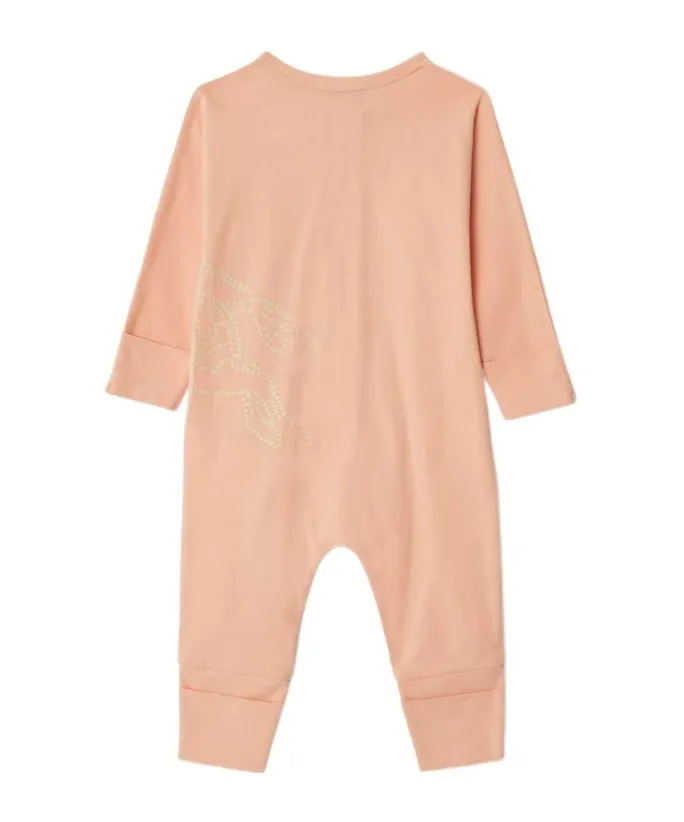 Logo-Print Cotton Babygrow