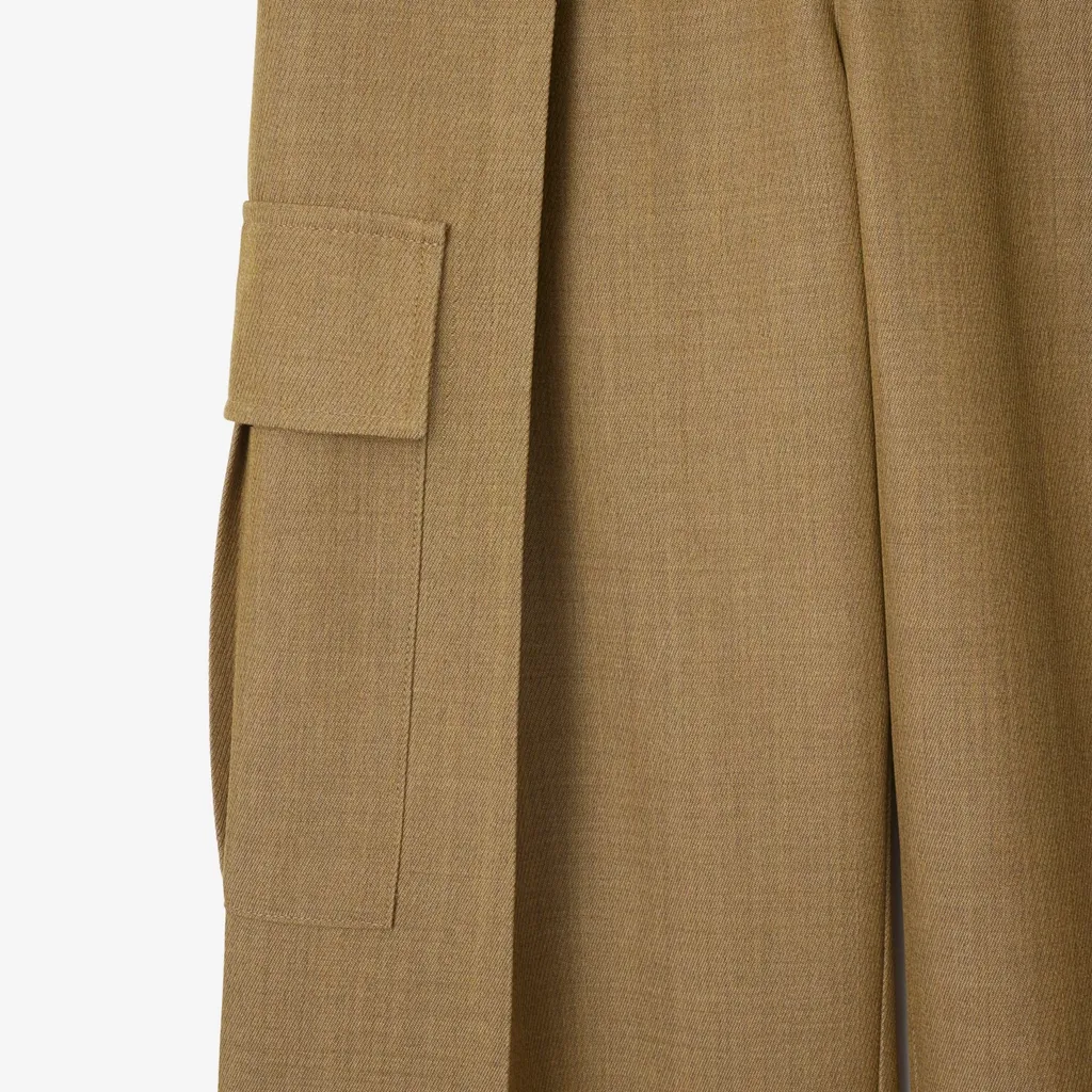 Pleated Cargo Trousers