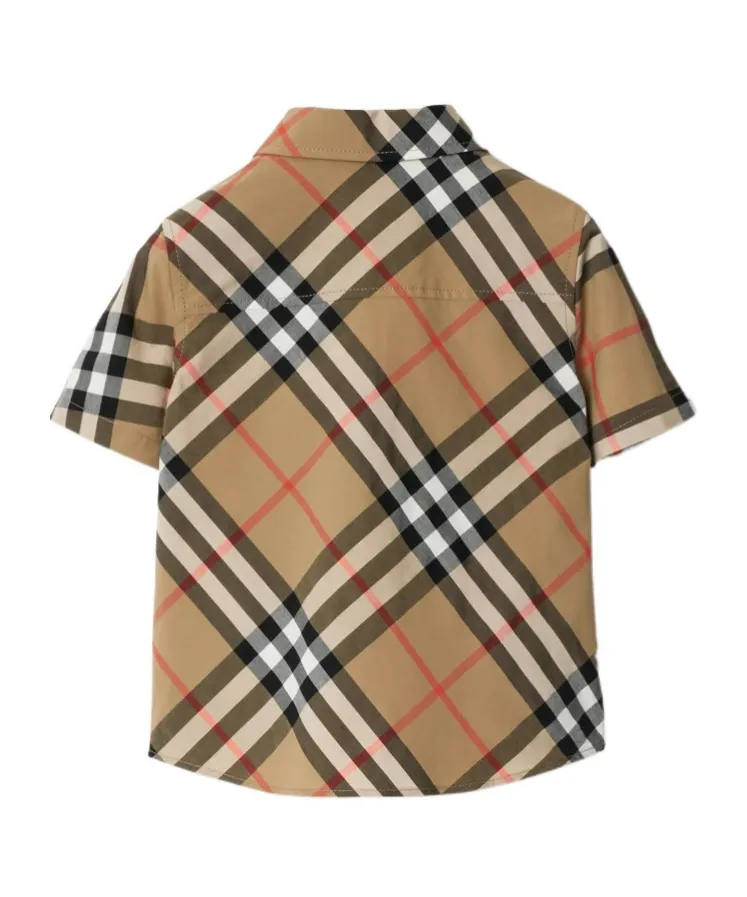 Short Sleeved Checked Shirt
