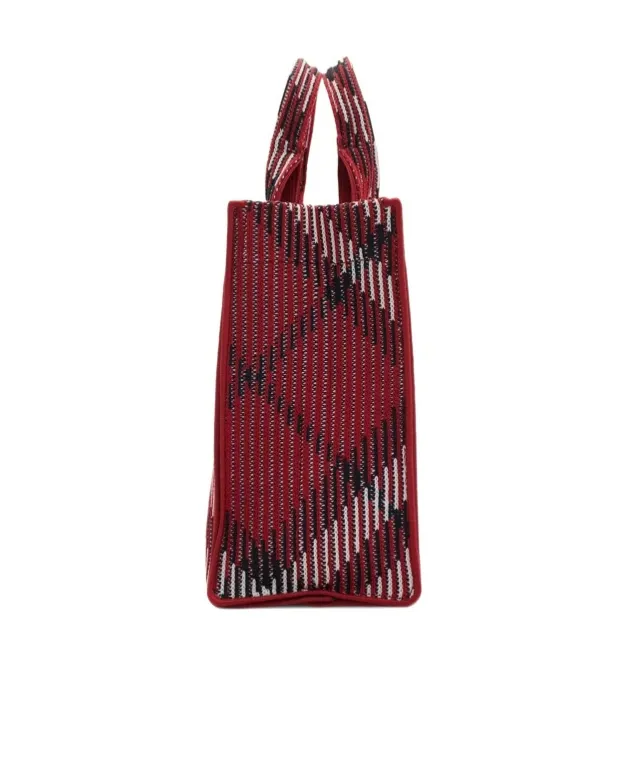 Mini Check Knitted Tote Bag