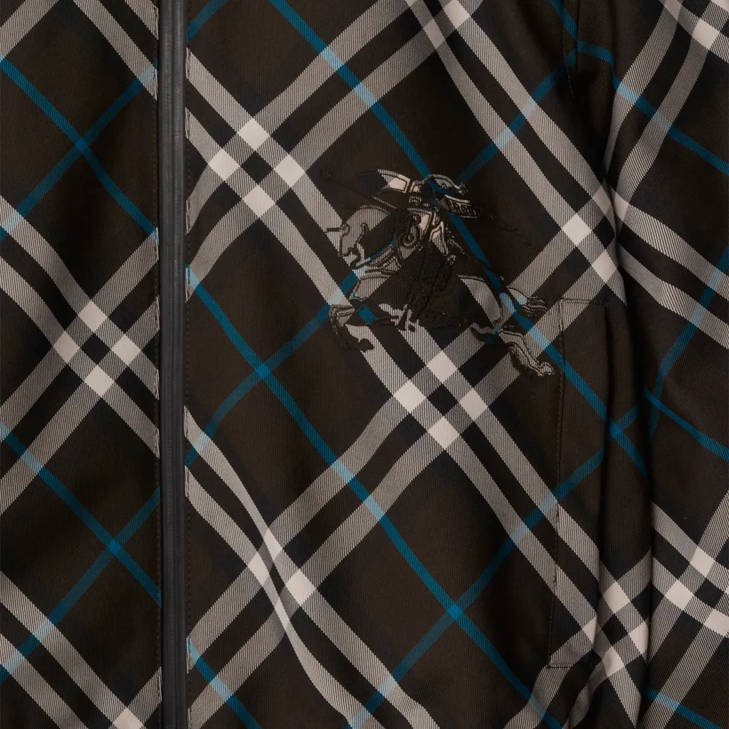 Checked Reversible Hooded Jacket