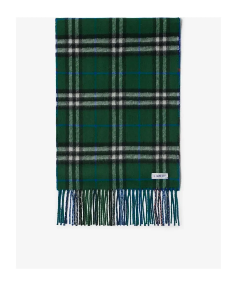 Reversible Checked Cashmere Scarf
