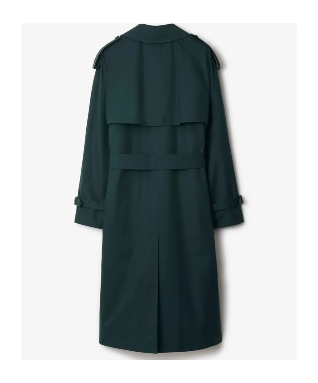 Double Breasted Belted Long Trench Coat