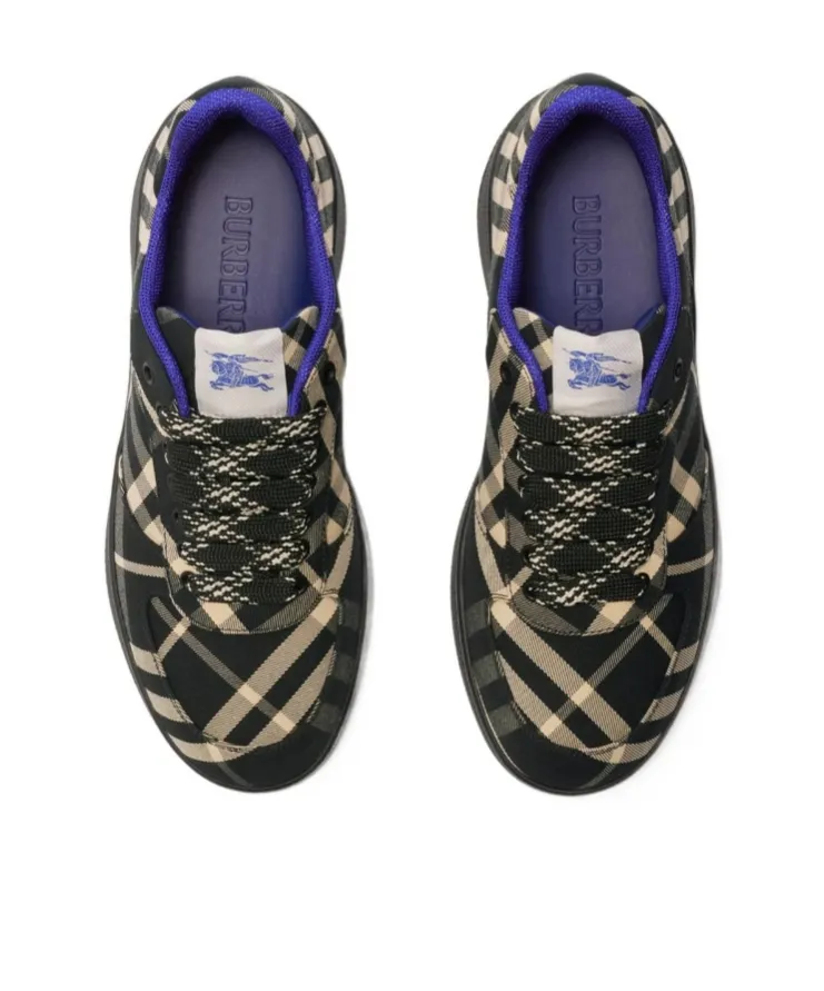 Terrace Checked Lace-Up Sneakers