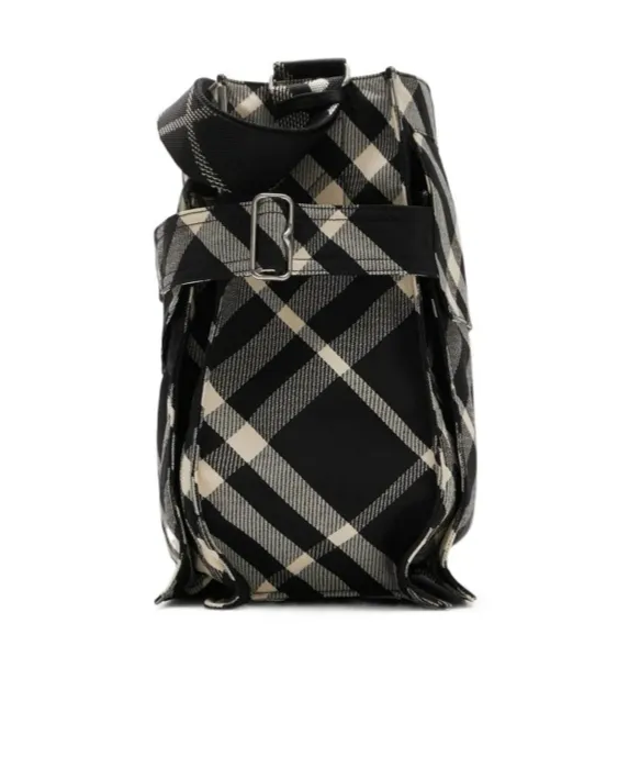 Medium Checked Trench Tote Bag