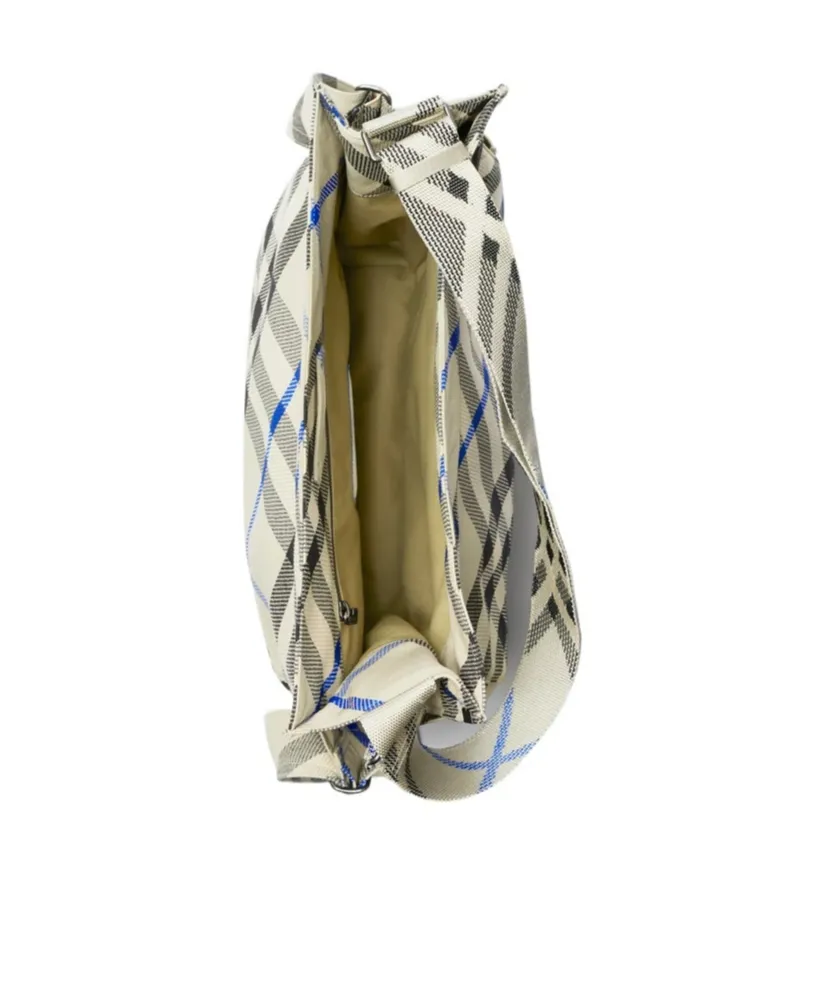 Medium Checked Trench Tote Bag