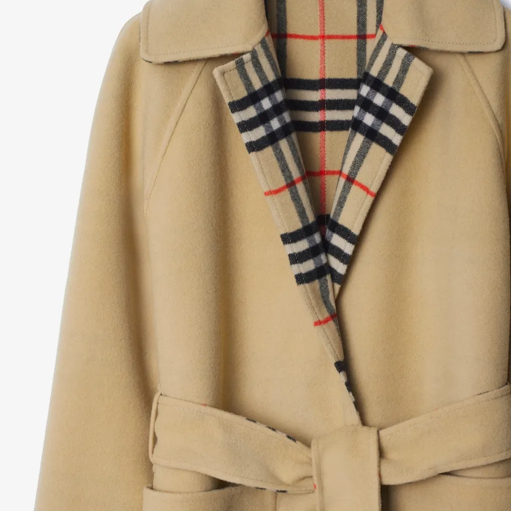 Long Sleeved Belted Trench Coat