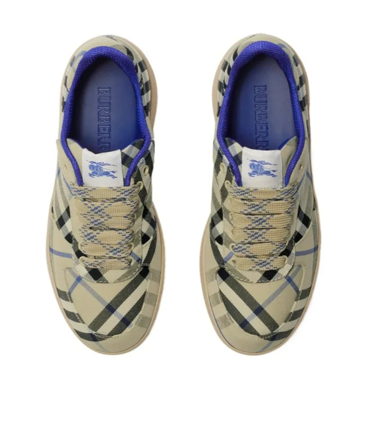 Terrace Checked Lace-Up Sneakers