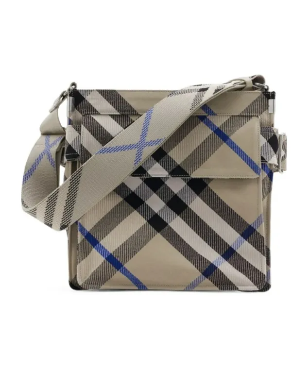Small Trench Checked Shoulder Bag