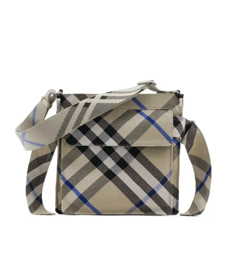 Small Trench Checked Shoulder Bag