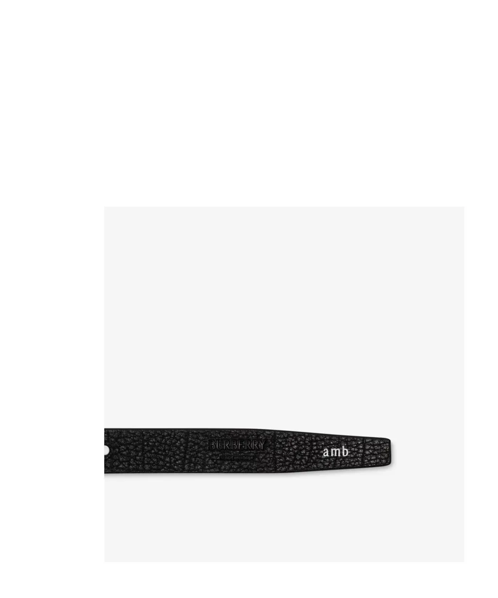 Thin Shield Buckled Belt