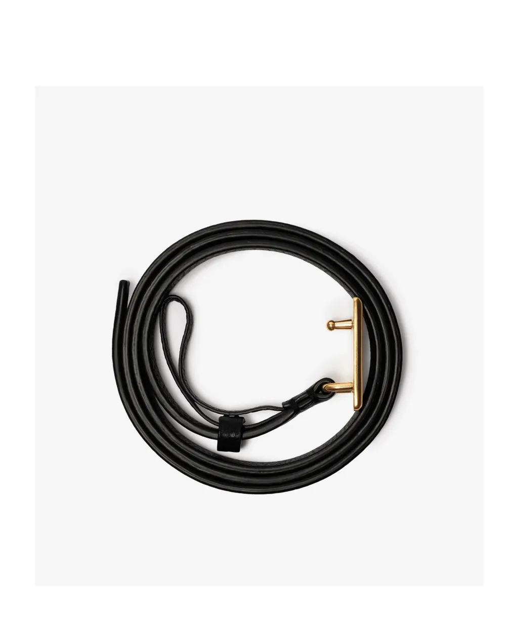 Thin Shield Buckled Belt