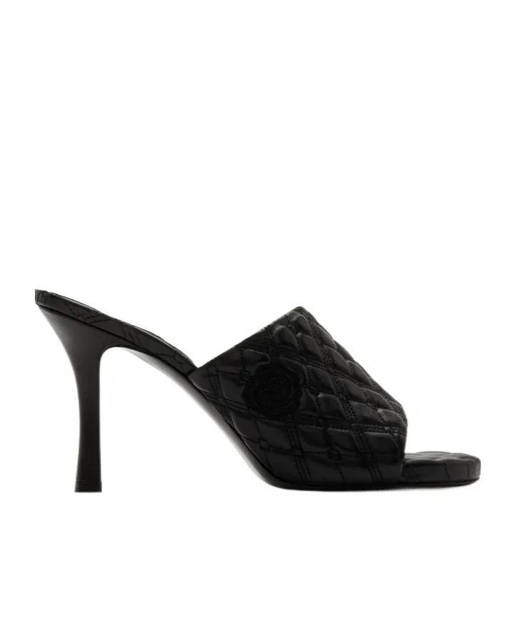Quilted Slip-On Mules