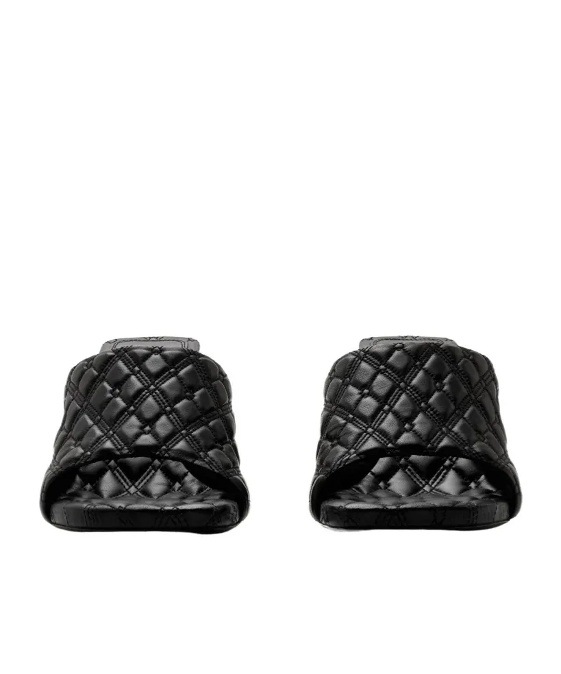 Quilted Slip-On Mules